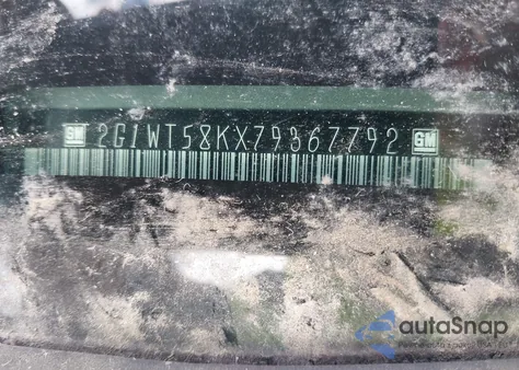 2007 Chevrolet Impala Lt из США, поврежденный, VIN 2G1WT58KX79367792